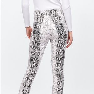 Snake skin jeans